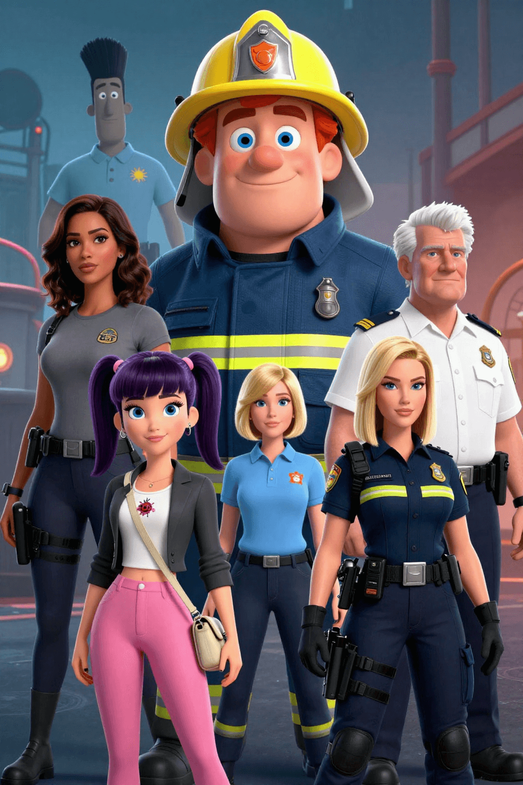 Nueva dotación del Parque de Bomberos de Pontypandy